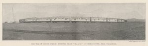 The War in South Africa, Hospital Train No 3 H, at Charlestown, near Volksrust