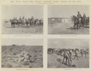The War, with the South African Light Horse at De Aar by English Photographer