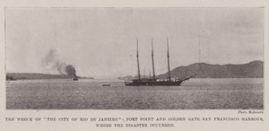 The Wreck of The City of Rio de Janeiro, Fort Point and Golden Gate, San Francisco Harbour, where the Disaster occurred by English Photographer