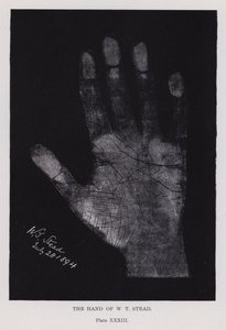 The hand of W T Stead by English Photographer
