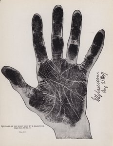 The hand of the Right Hon W E Gladstone by English Photographer