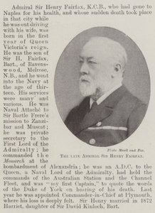 The late Admiral Sir Henry Fairfax by English Photographer