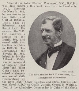The late Admiral Sir J E Commerell, VC, Distinguished Naval Officer by English Photographer