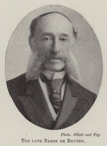 The Late Baron de Reuter by English Photographer