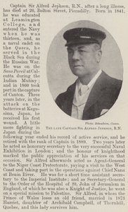 The late Captain Sir Alfred Jephson, RN by English Photographer