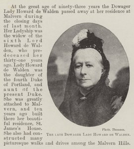 The Late Dowager Lady Howard de Walden by English Photographer