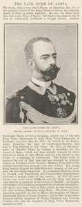 The late Duke of Aosta, Prince Amadeo of Italy, Ex-King of Spain by English Photographer