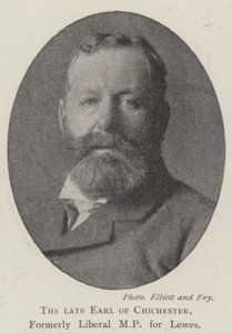 The late Earl of Chichester, formerly Liberal MP for Lewes by English Photographer