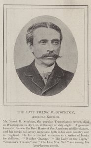 The Late Frank R Stockton, American Novelist by English Photographer