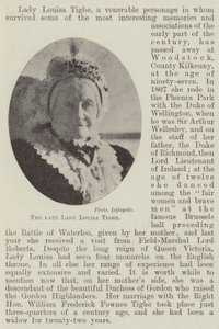 The late Lady Louisa Tighe by English Photographer