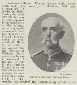 The late Lieutenant-General Faunce