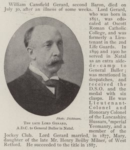 The late Lord Gerard, ADC to General Buller in Natal