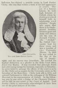 The late Lord Justice Chitty by English Photographer