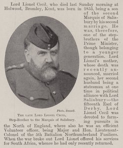 The late Lord Lionel Cecil, Step-Brother to the Marquis of Salisbury