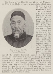 The Late Lui-Kun-Yi, Viceroy of Nanking