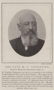 The Late M V Sipiaguine, Russian Minister, Murdered 15 April