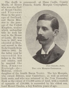 The Late Marquis Conyngham