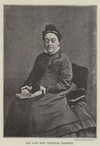 The late Miss Christina Rossetti by English Photographer