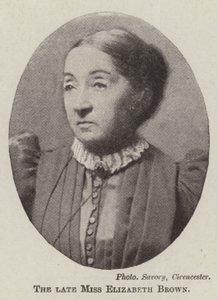 The late Miss Elizabeth Brown by English Photographer