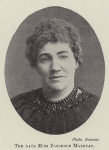The Late Miss Florence Marryat by English Photographer