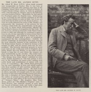 The late Mr Alfred W Hunt by English Photographer
