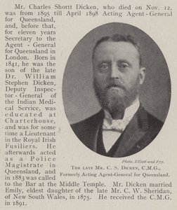 The Late Mr. C. S. Dicken, CMG, Formerly Acting Agent-General for Queensland