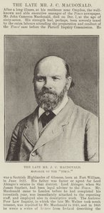 The Late Mr J C Macdonald, Manager of the Times by English Photographer