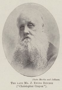 The Late Mr J Ewing Ritchie, Christopher Crayon by English Photographer