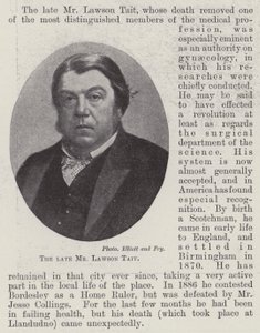 The Late Mr. Lawson Tait by English Photographer