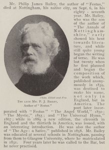 The late Mr P J Bailey, Author of Festus by English Photographer