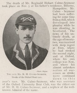 The late Mr R H Culme-Seymour, Stroke of the Oxford Boat 1901 by English Photographer