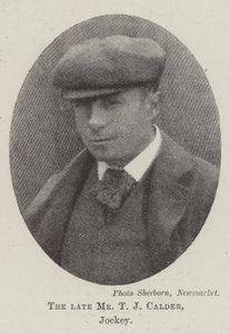 Mr T J Calder, Jockey by English Photographer
