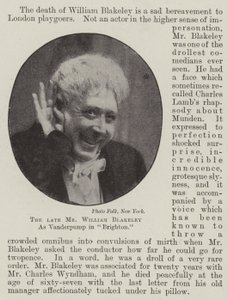 The Late Mr William Blakeley as Vanderpump in Brighton by English Photographer