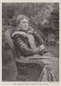 The late Mrs Joseph Parker in her Garden by English Photographer