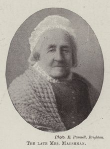 The Late Mrs Marshman