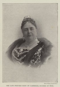 The Late Princess Mary of Cambridge, Duchess of Teck by English Photographer