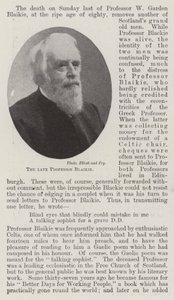 The Late Professor Blaikie by English Photographer