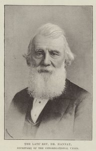 The Late Reverend Dr Hannay, Secretary of the Congregational Union by English Photographer