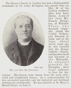 The Late Reverend Dr. Rivington by English Photographer