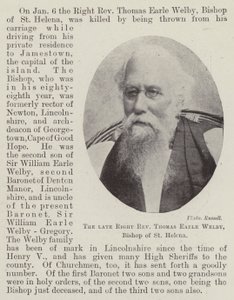 The Late Right Reverend Thomas Earle Welby, Bishop of St. Helena