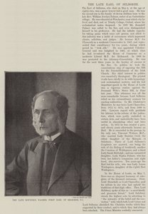 The late Roundell Palmer, First Earl of Selborne, PC by English Photographer