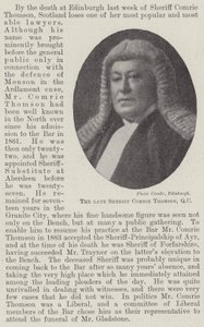 The Late Sheriff Comrie Thomson, QC by English Photographer