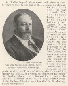 The Late Sir Charles Legard, Baronet, Formerly Member for Scarborough by English Photographer