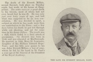 The Late Sir Everett Millais, Baronet