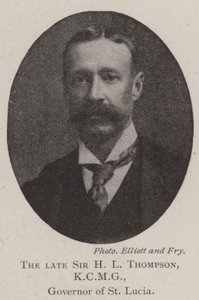 The Late Sir H L Thompson, KCMG, Governor of St Lucia by English Photographer
