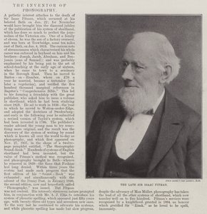 The Late Sir Isaac Pitman by English Photographer