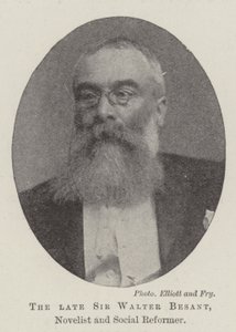 The late Sir Walter Besant, Novelist and Social Reformer by English Photographer