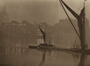 The Shades of Night Fall Slowly Over London River by English Photographer