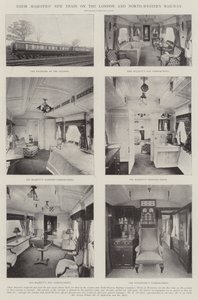 Their Majesties New Train on the London and North-Western Railway by English Photographer