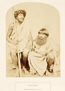 Toda Men, Neelgerry Hills, from The People of India, by J. Forbes Watson, published 1868
